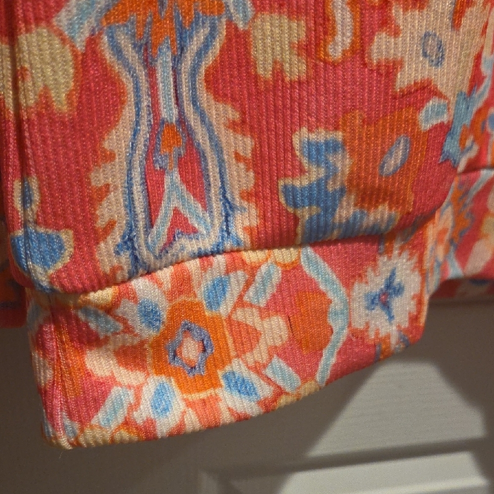 Source Unknown Vibrant Floral Cowl Neck Sweater View 5